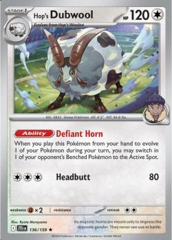 Carte Pokémon: Hop's Dubwool
