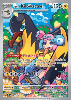 Carte Pokémon:  Iono's Kilowattrel