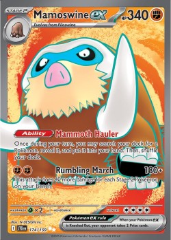 Carte Pokémon: Mamoswine ex
