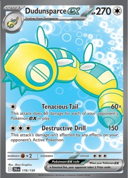 Carte Pokémon: Dudunsparce ex