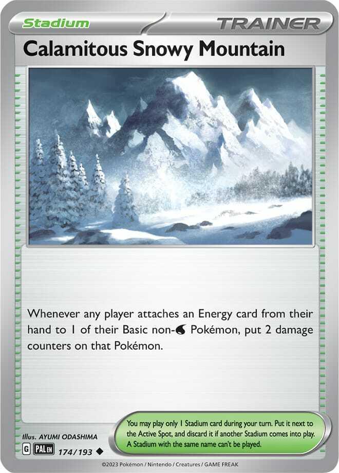 Carte Pokémon: Calamitous Snowy Mountain [Montagne Enneigée de Désastre]