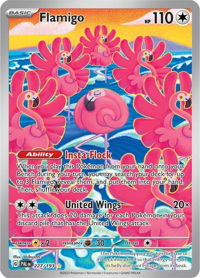 Carte Pokémon: Flamigo [Flamenroule]