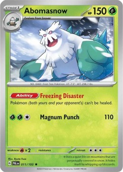 Carte Pokémon: Abomasnow