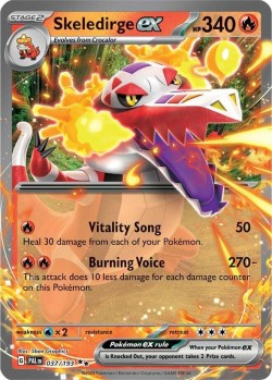 Carte Pokémon: Skeledirge ex