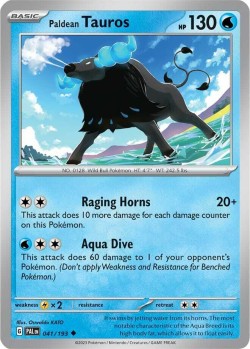 Carte Pokémon: Paldean Tauros