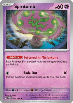 Carte Pokémon: Spiritomb