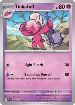 Carte Pokémon: Tinkatuff