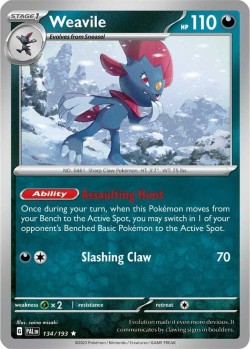Carte Pokémon: Weavile