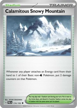 Carte Pokémon: Calamitous Snowy Mountain