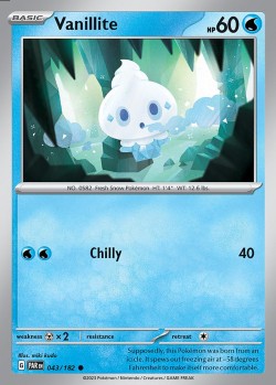 Carte Pokémon: Vanillite