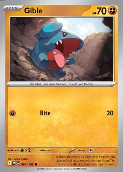 Carte Pokémon: Gible