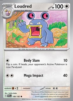 Carte Pokémon: Loudred