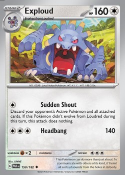 Carte Pokémon: Exploud