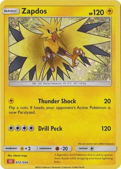Carte Pokémon: Zapdos