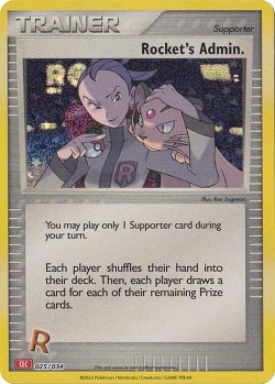 Carte Pokémon: Rocket's Admin.