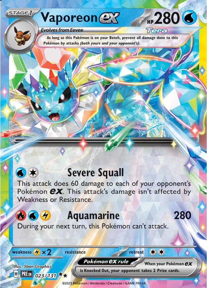 Carte Pokémon: Vaporeon ex [Aquali ex]