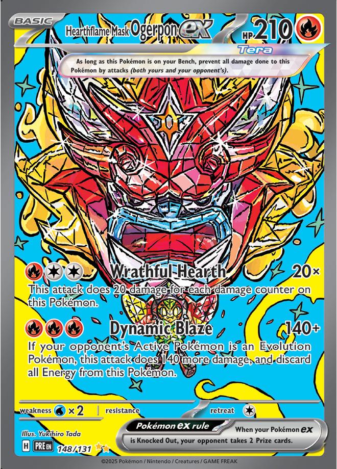 Carte Pokémon: Hearthflame Mask Ogerpon ex [Ogerpon Masque du Fourneau ex]