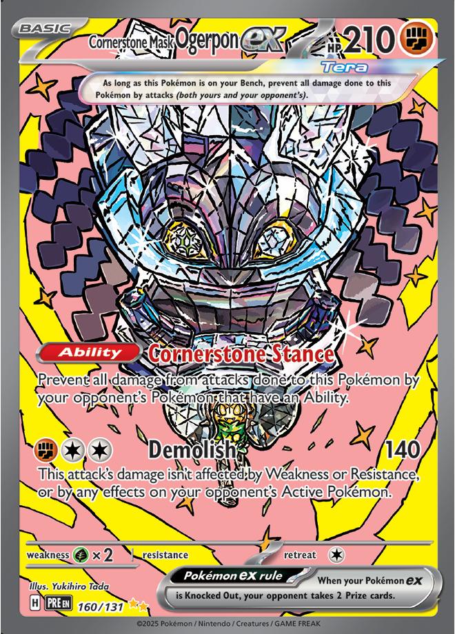 Carte Pokémon: Cornerstone Mask Ogerpon ex [Ogerpon Masque de la Pierre ex]