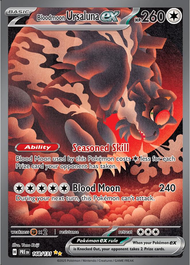 Carte Pokémon: Bloodmoon Ursaluna ex [Ursaking Lune Vermeille ex]