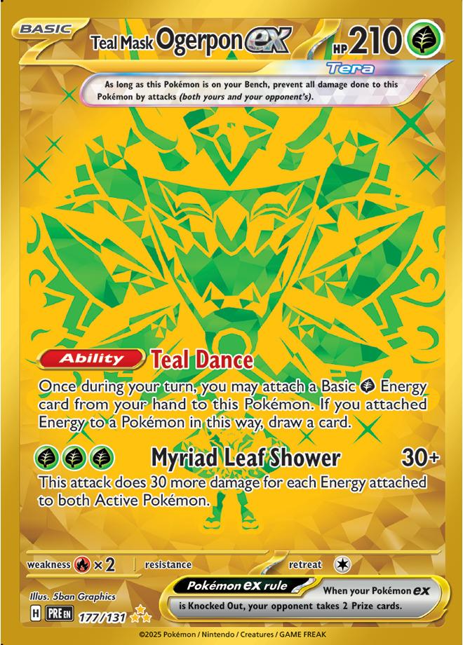 Carte Pokémon: Teal Mask Ogerpon ex [Ogerpon Masque Turquoise ex]