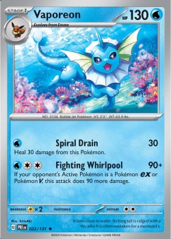 Carte Pokémon: Vaporeon