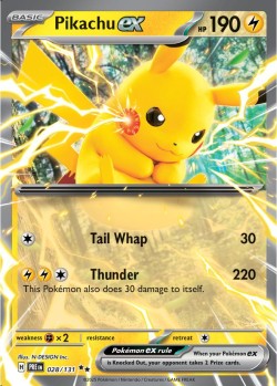Carte Pokémon: Pikachu ex