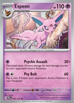Carte Pokémon: Espeon