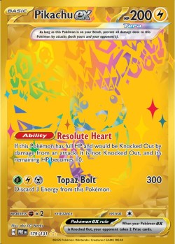 Carte Pokémon: Pikachu ex