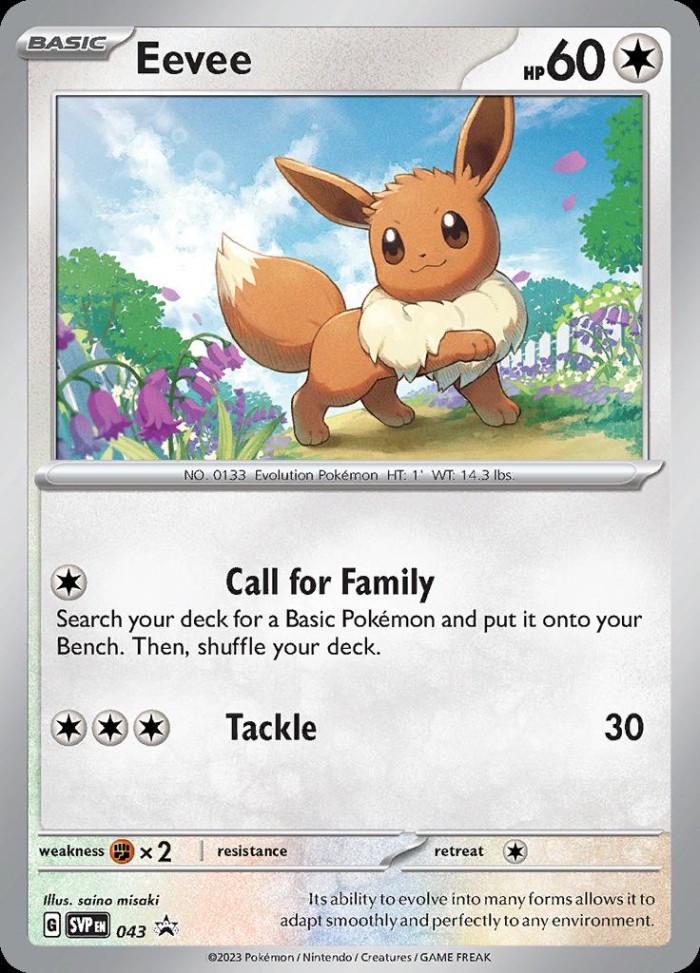Carte Pokémon: Eevee [Évoli]
