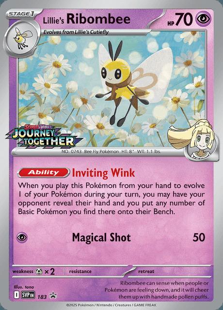 Carte Pokémon: Lillie's Ribombee [Rubombelle de Lilie]