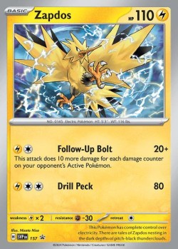 Carte Pokémon: Zapdos