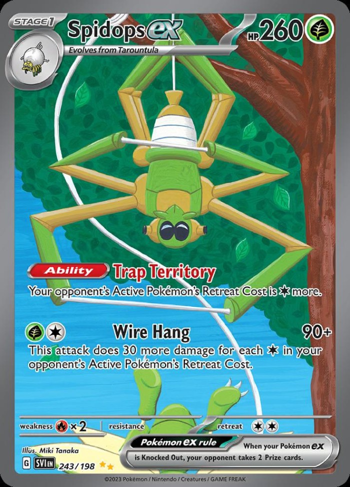 Carte Pokémon: Spidops ex [Filentrappe ex]
