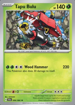 Carte Pokémon: Tapu Bulu