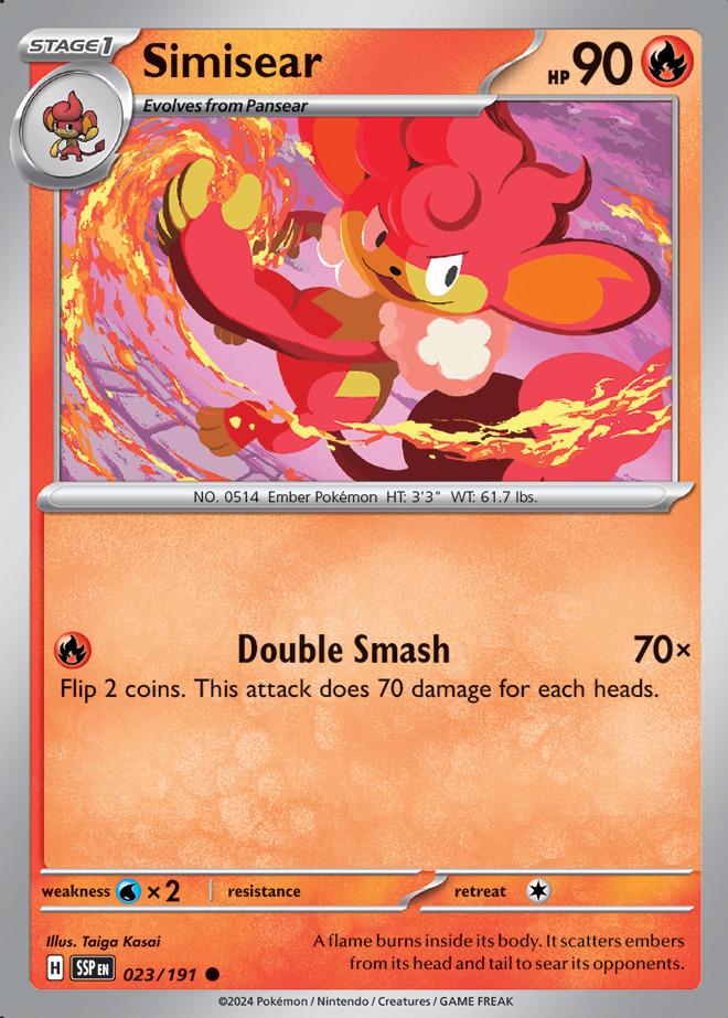 Carte Pokémon: Simisear [Flamoutan]