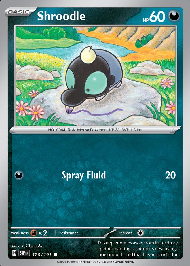 Carte Pokémon: Shroodle [Gribouraigne]