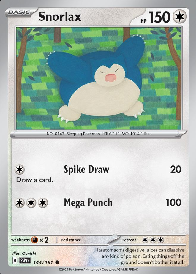 Carte Pokémon: Snorlax [Ronflex]