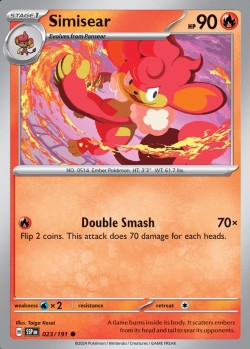 Carte Pokémon: Simisear