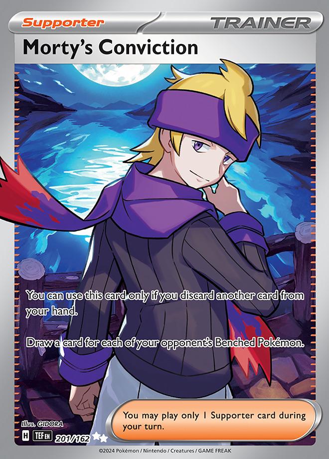 Carte Pokémon:  Morty's Conviction [Conviction de Mortimer]