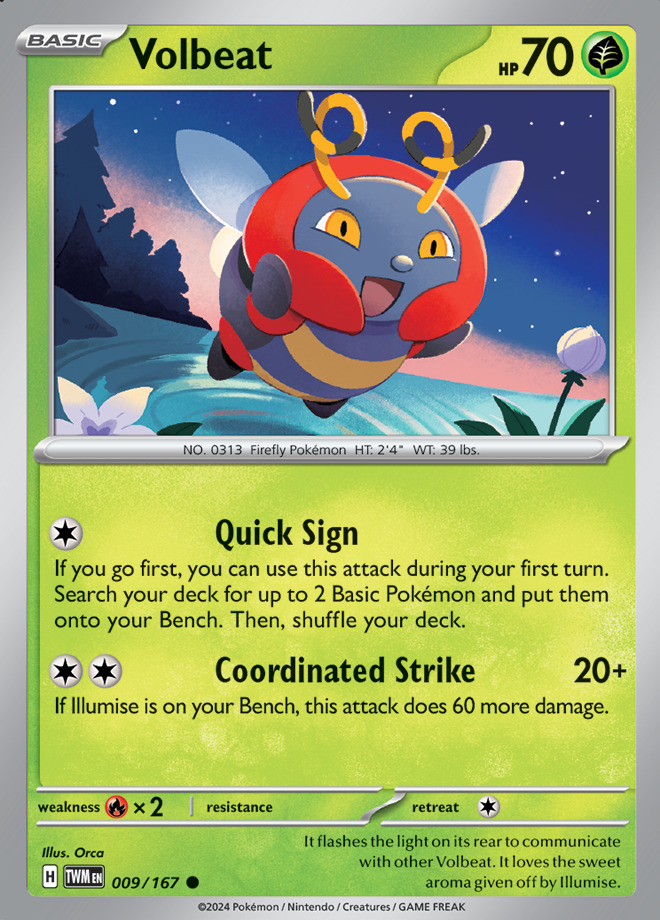 Carte Pokémon: Volbeat [Muciole]