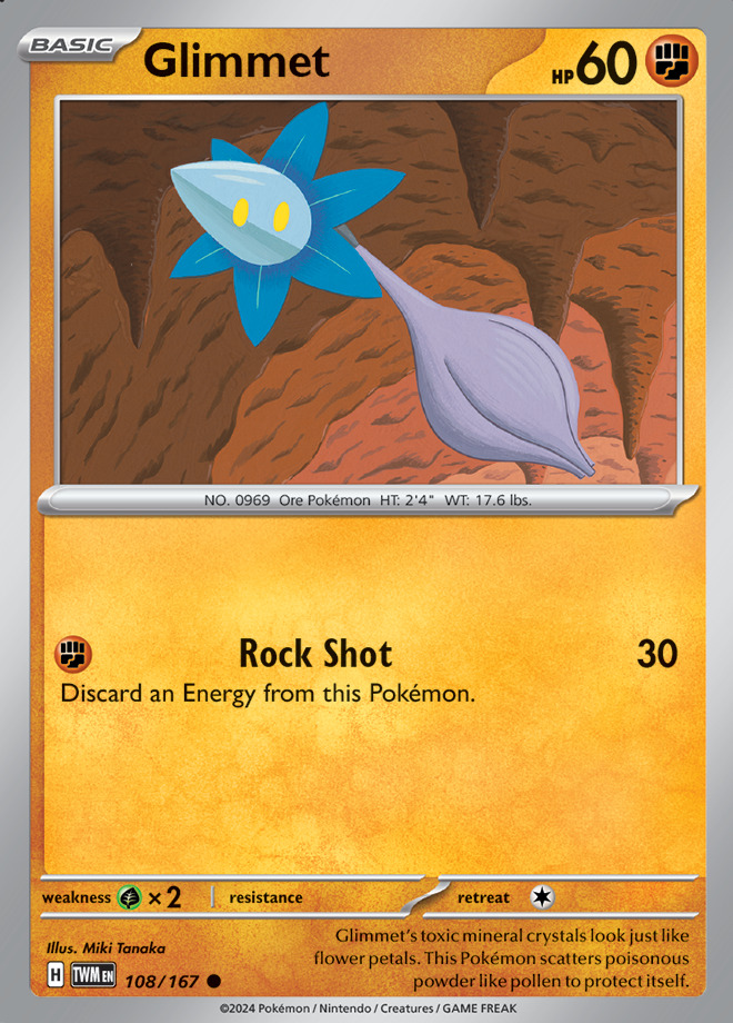 Carte Pokémon: Glimmet [Germéclat]