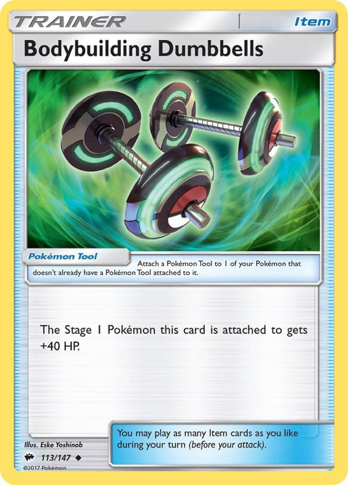 Carte Pokémon: Bodybuilding Dumbbells [Haltères de Culturisme]