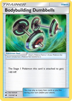 Carte Pokémon: Bodybuilding Dumbbells