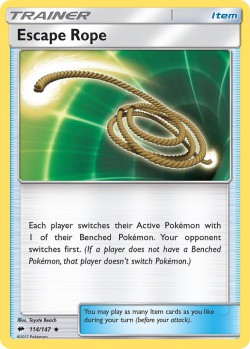 Carte Pokémon: Escape Rope