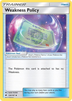 Carte Pokémon: Weakness Policy