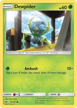 Carte Pokémon: Dewpider