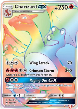Carte Pokémon: Charizard GX