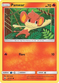 Carte Pokémon: Pansear