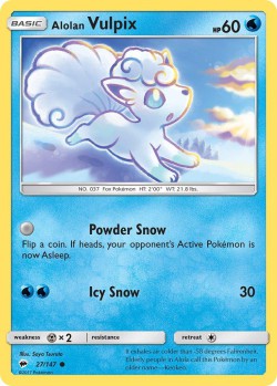 Carte Pokémon: Alolan Vulpix