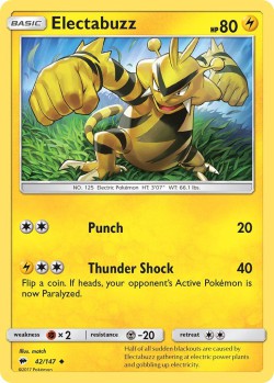 Carte Pokémon: Electabuzz