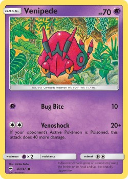 Carte Pokémon: Venipede